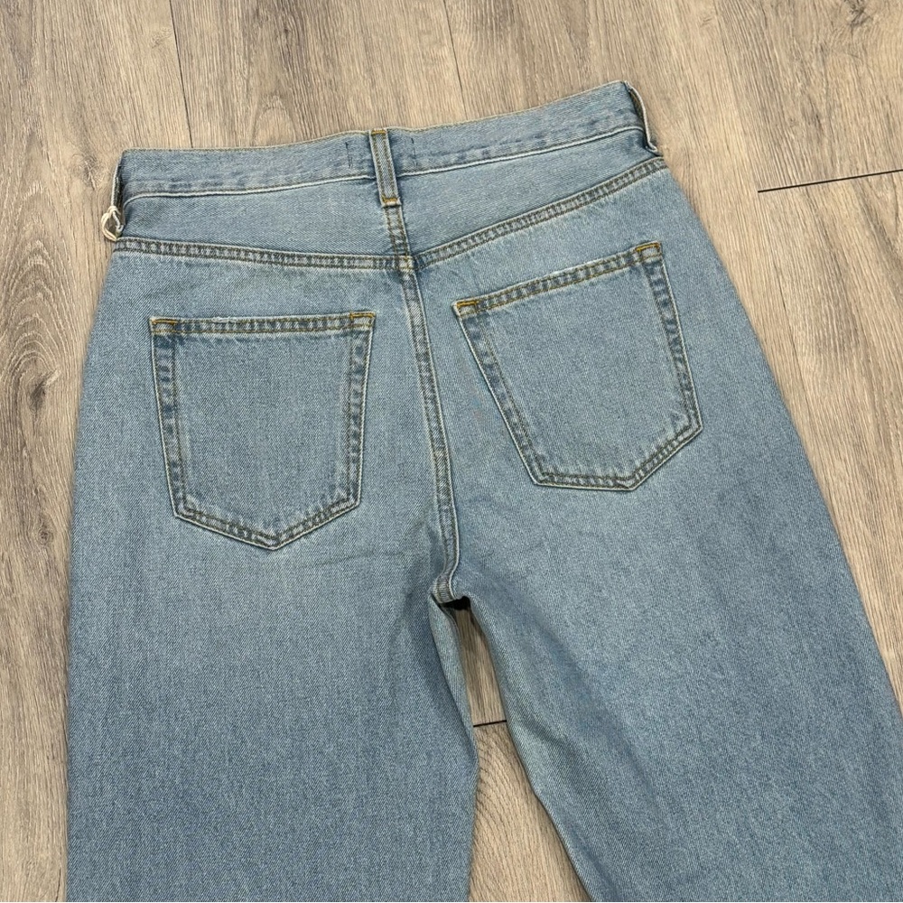 Etica Casual Sky Blue Denim Tyler High Rise Straight Leg Jeans - Picture 5 of 7
